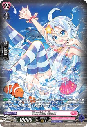 Top Idol, Aqua (SR) - DZ-LBT01/SR26EN - Silver Rare