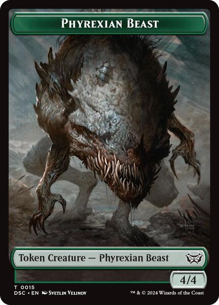 Phyrexian Beast // Manifest Token (TDSC)