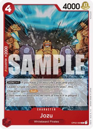 Jozu (ST15) (Non Foil) - OP02-008 - Rare