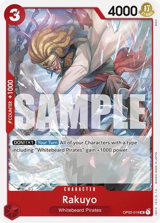 Rakuyo (Reprint) - OP02-019 - Uncommon (No Pencil Mark)