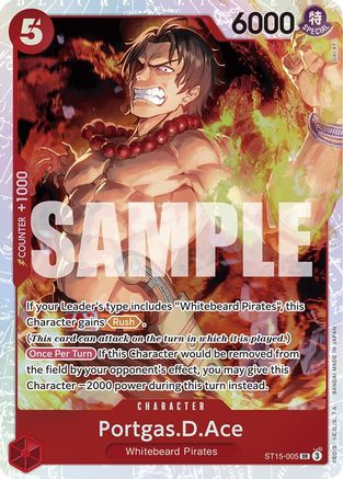 Portgas.D.Ace - ST15-005 - Super Rare