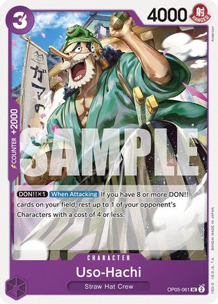 Uso-Hachi (Reprint) - OP05-061 - Uncommon (No Pencil Mark)