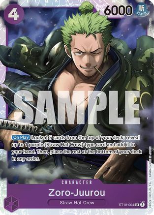 Zoro-Juurou (ST18-004) - ST18-004 - Super Rare