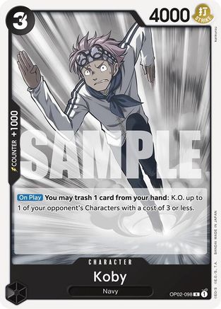Koby (ST19) (Non Foil) - OP02-098 - Rare