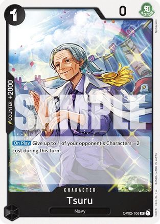 Tsuru (Reprint) - OP02-106 - Uncommon (No Pencil Mark)