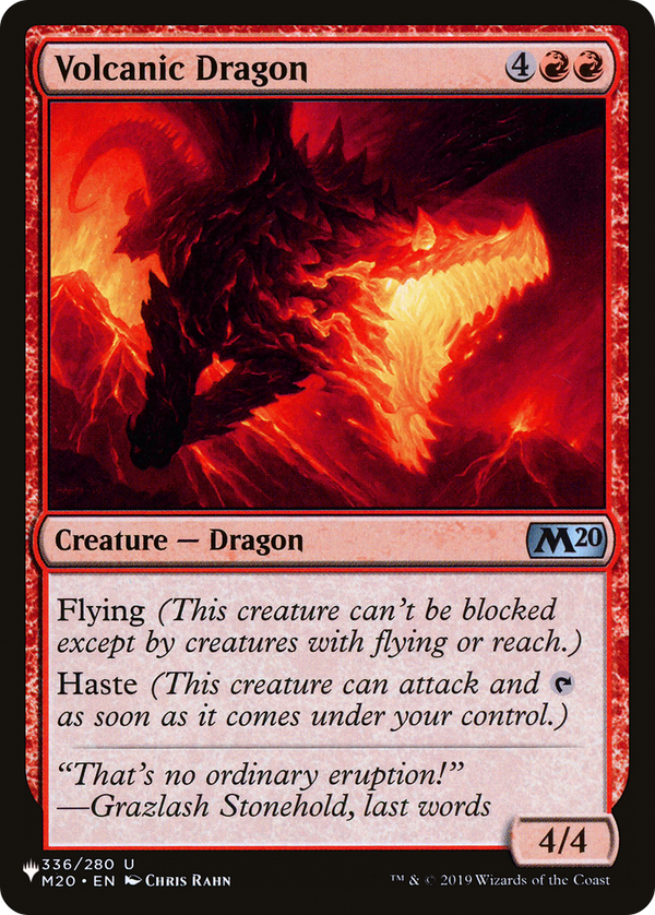 Volcanic Dragon - M20 Reprint (PLST)