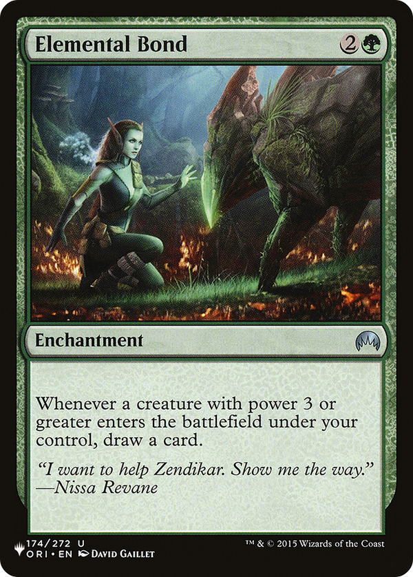 Elemental Bond - ORI Reprint (PLST)