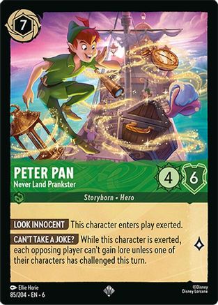 Peter Pan (Never Land Prankster) - 85/204 - Super Rare