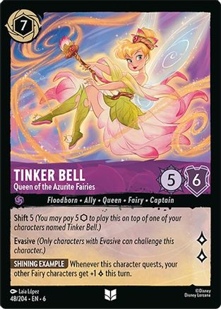 Tinker Bell (Queen of the Azurite Fairies) - 48/204 - Uncommon