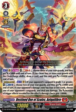 Destined One of Scales, Aelquilibra - DZ-BT04/002EN - Triple Rare