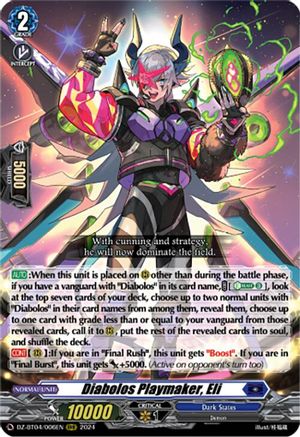 Diabolos Playmaker, Eli - DZ-BT04/006EN - Triple Rare
