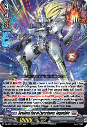 Destined One of Exceedance, Impauldio - DZ-BT04/008EN - Triple Rare
