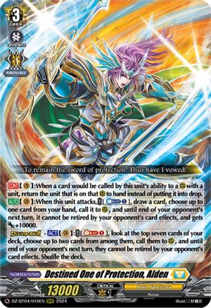 Destined One of Protection, Alden - DZ-BT04/010EN - Triple Rare