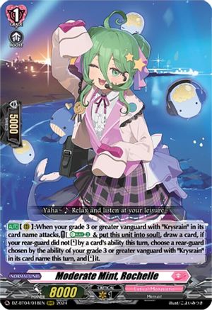 Moderate Mint, Rochelle - DZ-BT04/018EN - Triple Rare
