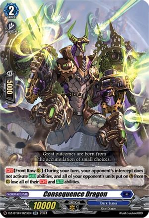 Consequence Dragon - DZ-BT04/023EN - Double Rare