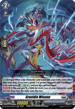 Gravidia Winona - DZ-BT04/027EN - Double Rare