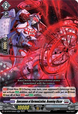 Guncannon of Harmonization, Beaming Blazar - DZ-BT04/028EN - Double Rare