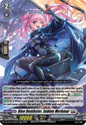 Blue Deathster, Sabine Merkmal - DZ-BT04/030EN - Double Rare