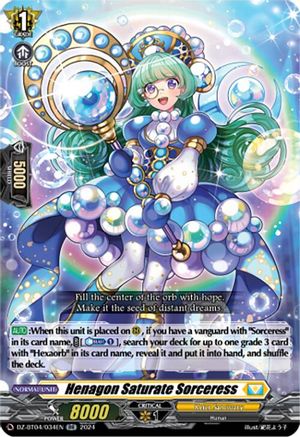 Henagon Saturate Sorceress - DZ-BT04/034EN - Double Rare