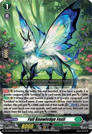 Full Knowledge Foxil - DZ-BT04/038EN - Double Rare