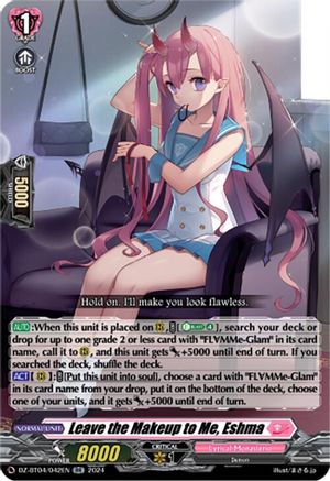 Leave the Makeup to Me, Eshma - DZ-BT04/042EN - Double Rare