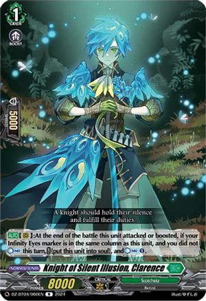 Knight of Silent Illusion, Clarence - DZ-BT04/060EN - Rare