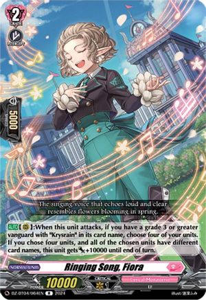 Ringing Song, Fiora - DZ-BT04/064EN - Rare