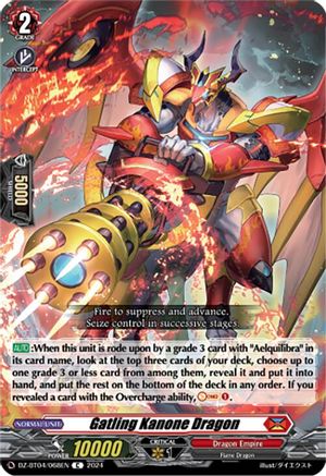 Gatling Kanone Dragon - DZ-BT04/068EN - Common