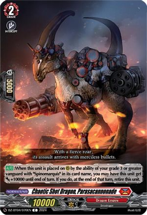 Chaotic Shot Dragon, Parasacannonade - DZ-BT04/070EN - Common