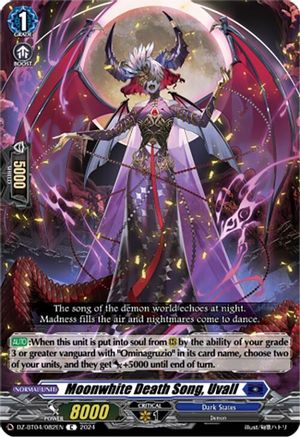Moonwhite Death Song, Uvall - DZ-BT04/082EN - Common