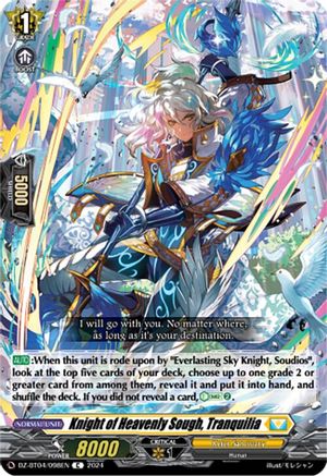 Knight of Heavenly Sough, Tranquilia - DZ-BT04/098EN - Common