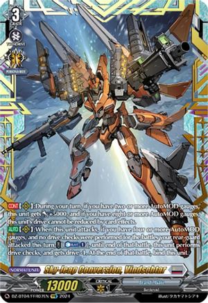 Sky-leap Conversion, Vindschtar (FFR) - DZ-BT04/FFR07EN - Double Frame Rare
