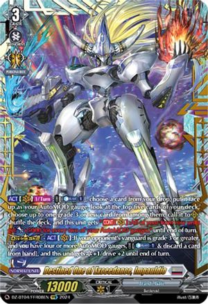 Destined One of Exceedance, Impauldio (FFR) - DZ-BT04/FFR08EN - Double Frame Rare
