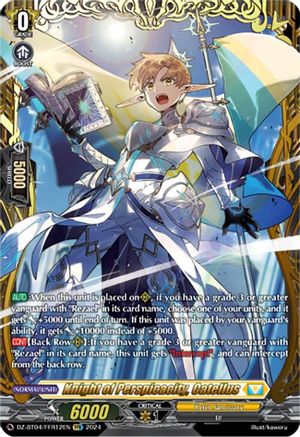 Knight of Perspicacity, Catellus (FFR) - DZ-BT04/FFR12EN - Double Frame Rare