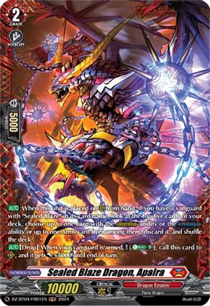 Sealed Blaze Dragon, Apalra (FR) - DZ-BT04/FR01EN - Frame Rare