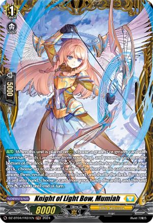 Knight of Light Bow, Mumiah (FR) - DZ-BT04/FR31EN - Frame Rare