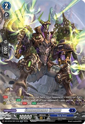 Consequence Dragon (SR) - DZ-BT04/SR11EN - Silver Rare