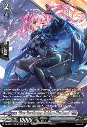 Blue Deathster, Sabine Merkmal (SR) - DZ-BT04/SR21EN - Silver Rare