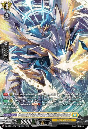 Heavenly Defense Dragon, Wedgeffluence Dragon (SR) - DZ-BT04/SR27EN - Silver Rare