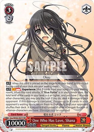 One Who Has Love, Shana - Gss/WS02-E077RR - Double Rare