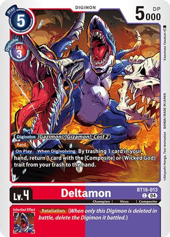 Deltamon - BT18-013 - BT18-013 - Common