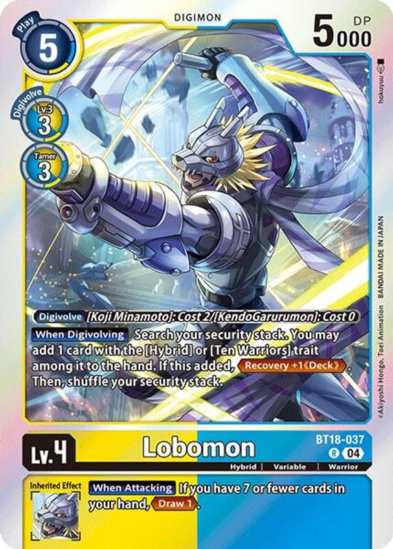Lobomon - BT18-037 - Rare