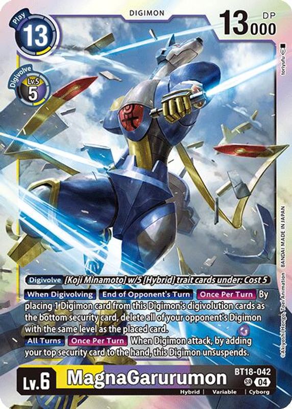 MagnaGarurumon - BT18-042 - Super Rare