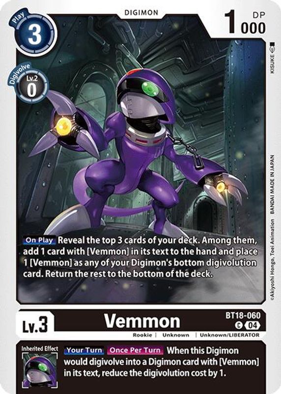 Vemmon - BT18-060 - Common