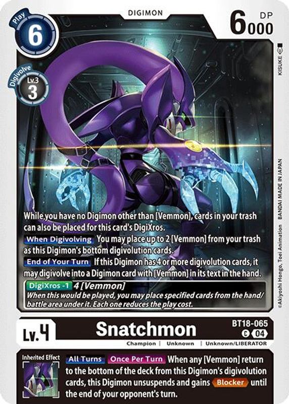 Snatchmon - BT18-065 - Common