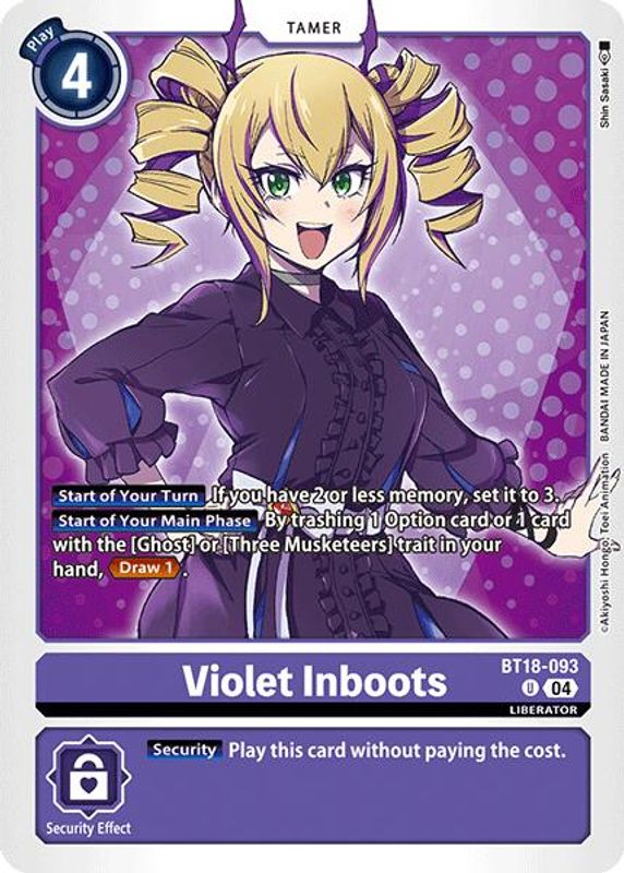 Violet Inboots - BT18-093 - Uncommon