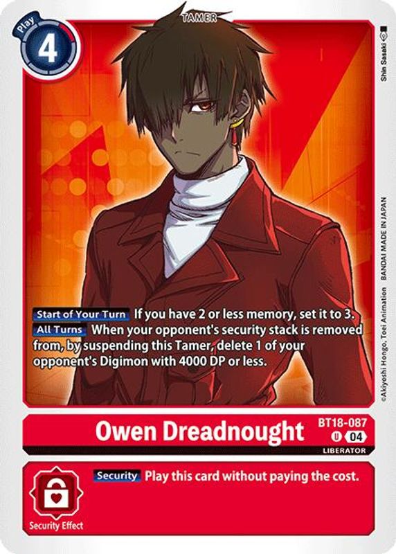 Owen Dreadnought - BT18-087 - Uncommon