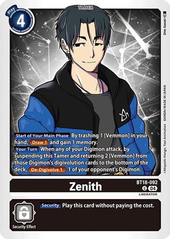 Zenith - BT18-092 - Uncommon