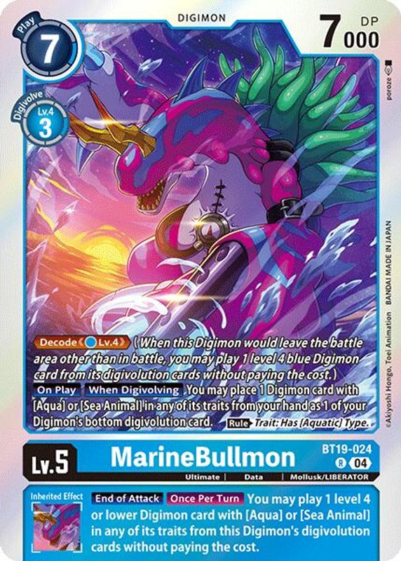 MarineBullmon - BT19-024 - Rare