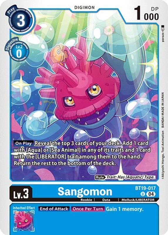 Sangomon - BT19-017 - Uncommon